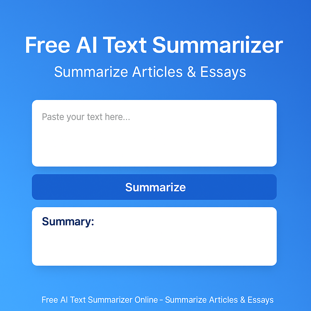 AI summarizer